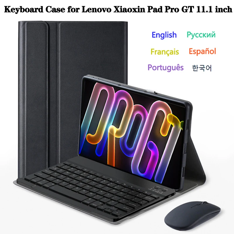 Tablet Case for Lenovo Xiaoxin Pad Pro GT 11.1 Inch,Detachable Bluetooth Keyboard Cover for Xiaoxin Pad Pro GT 11.1 Inch TB710FU